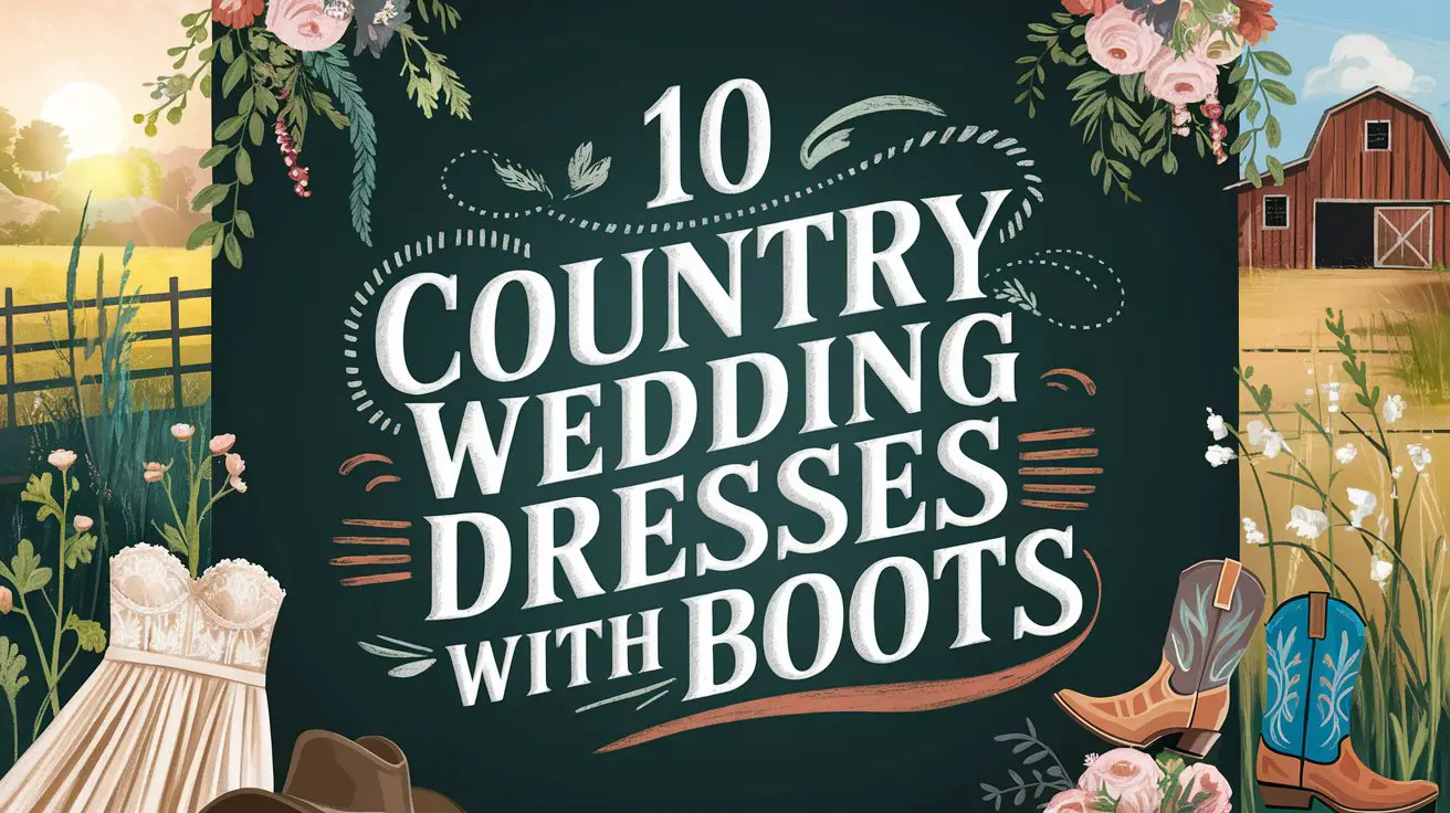 Country Wedding Dresses With Boots
