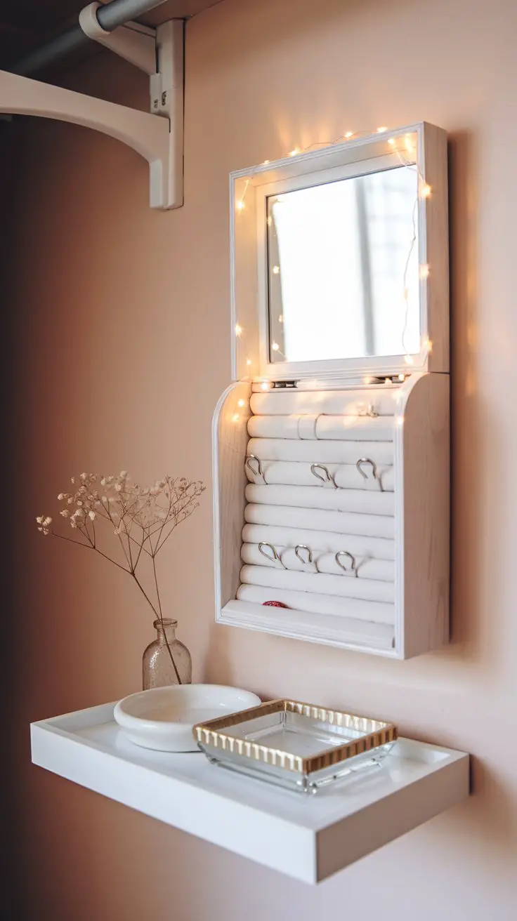 Create a Dedicated Jewelry Station With a Wall-Mounted Organizer