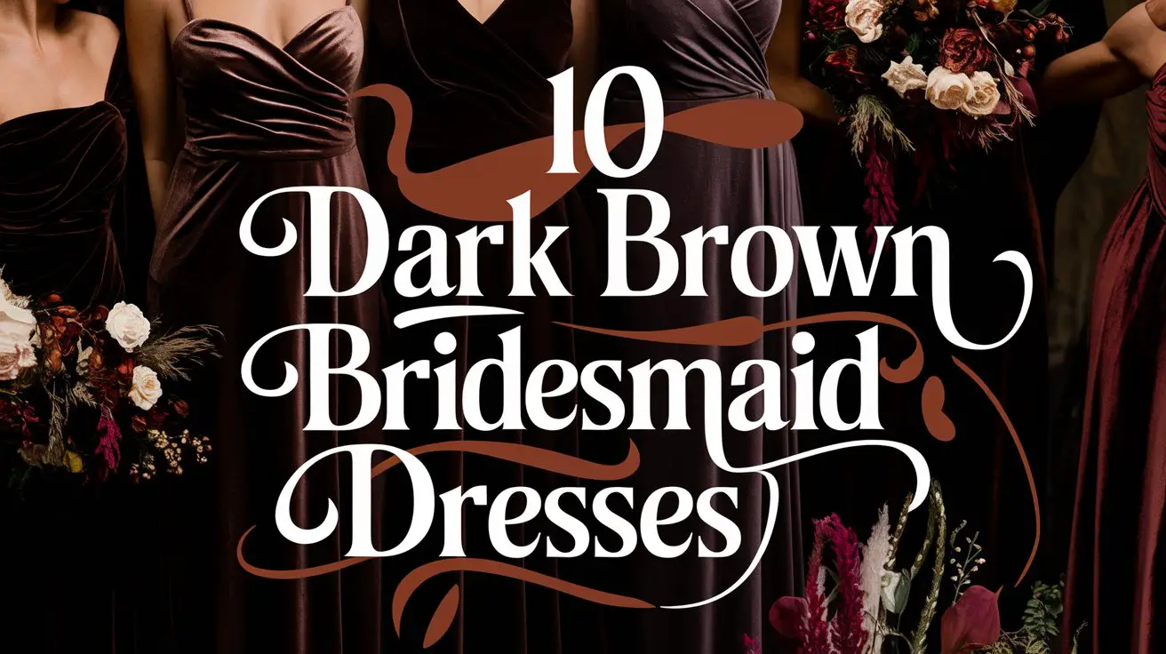 Dark Brown Bridesmaid Dresses