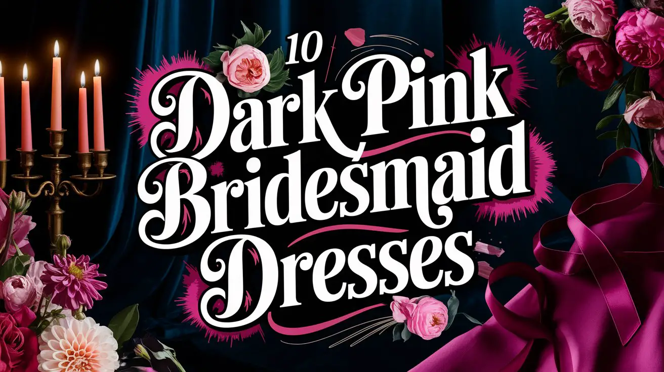 Dark Pink Bridesmaid Dresses