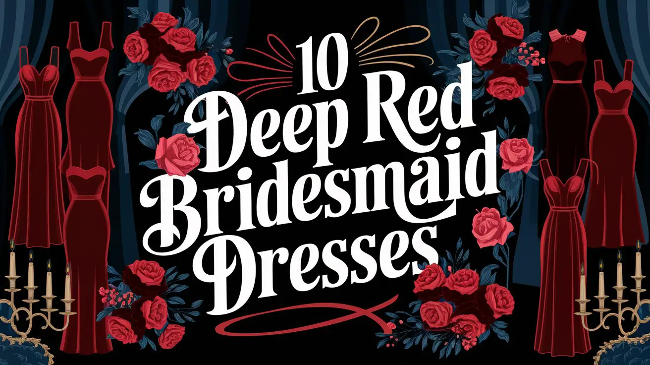 Deep Red Bridesmaid Dresses