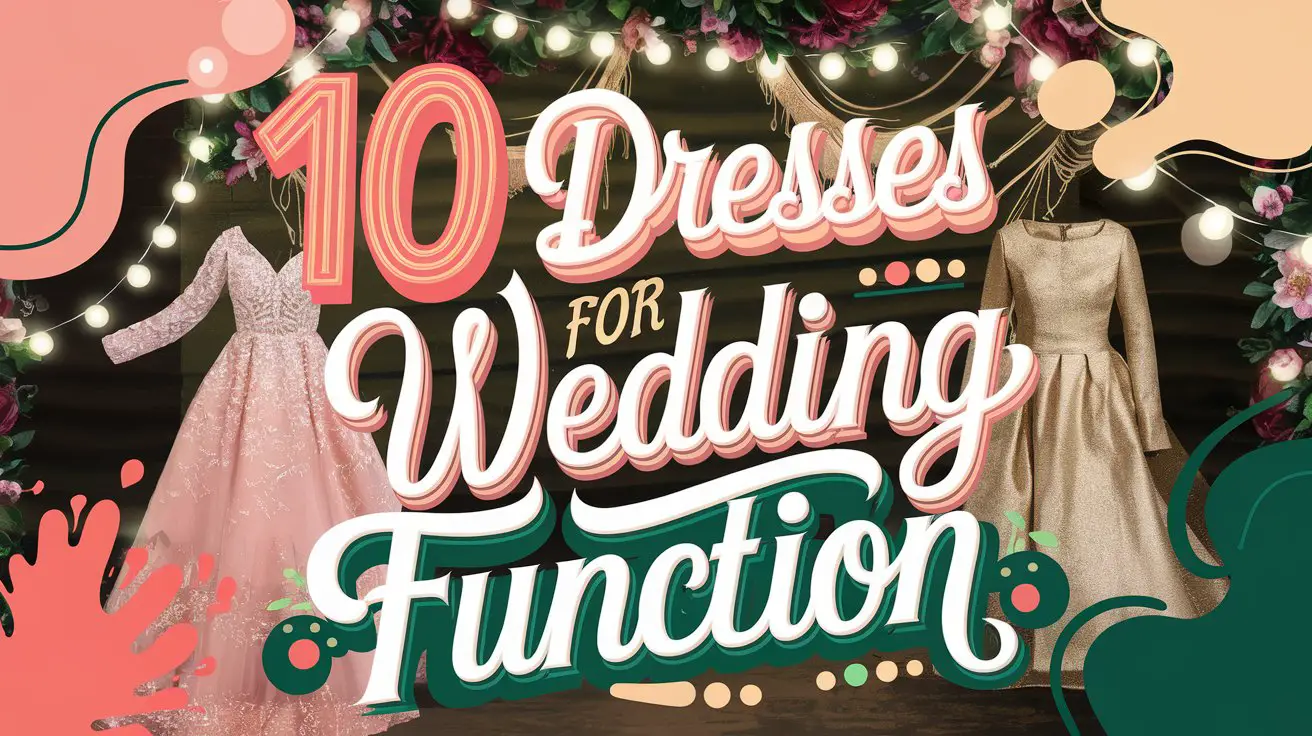 Dresses for Wedding Function