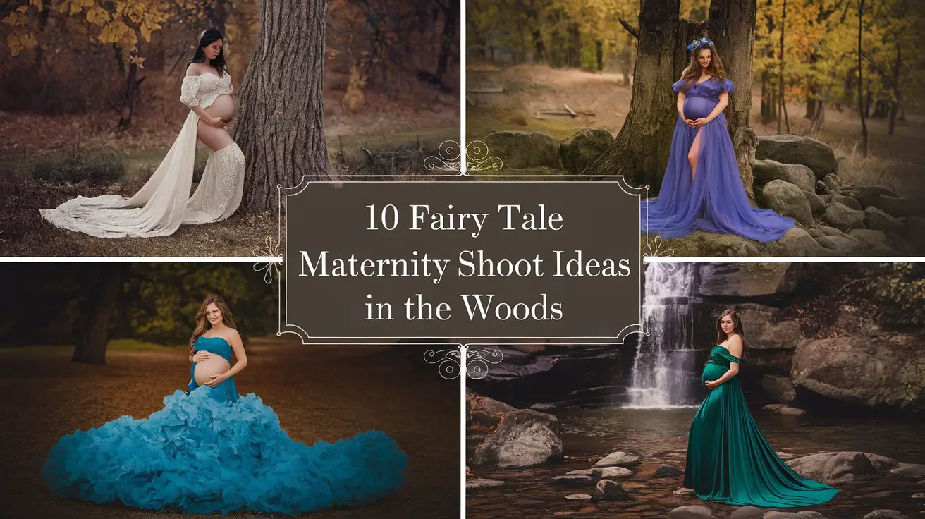 Fairy Tale Maternity Shoot Ideas in the Woods
