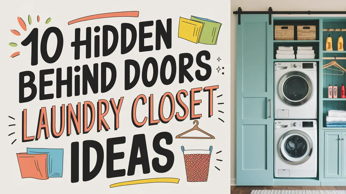 Hidden Behind Doors Laundry Closet Ideas