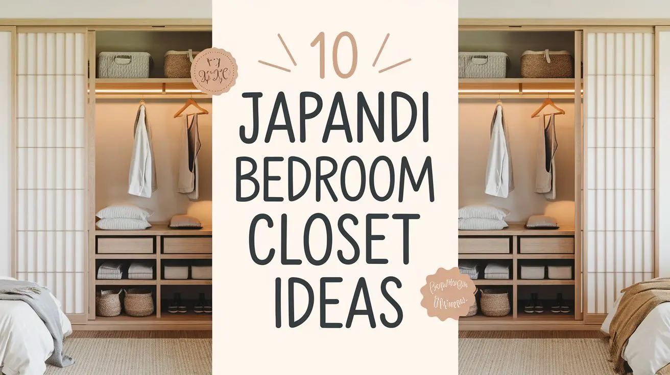 Japandi Bedroom Closet Ideas