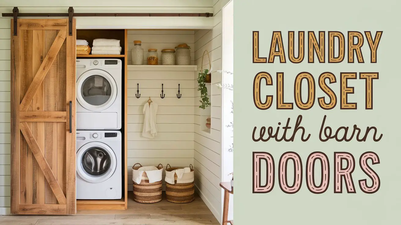 Laundry Closet Ideas with Barn Doors