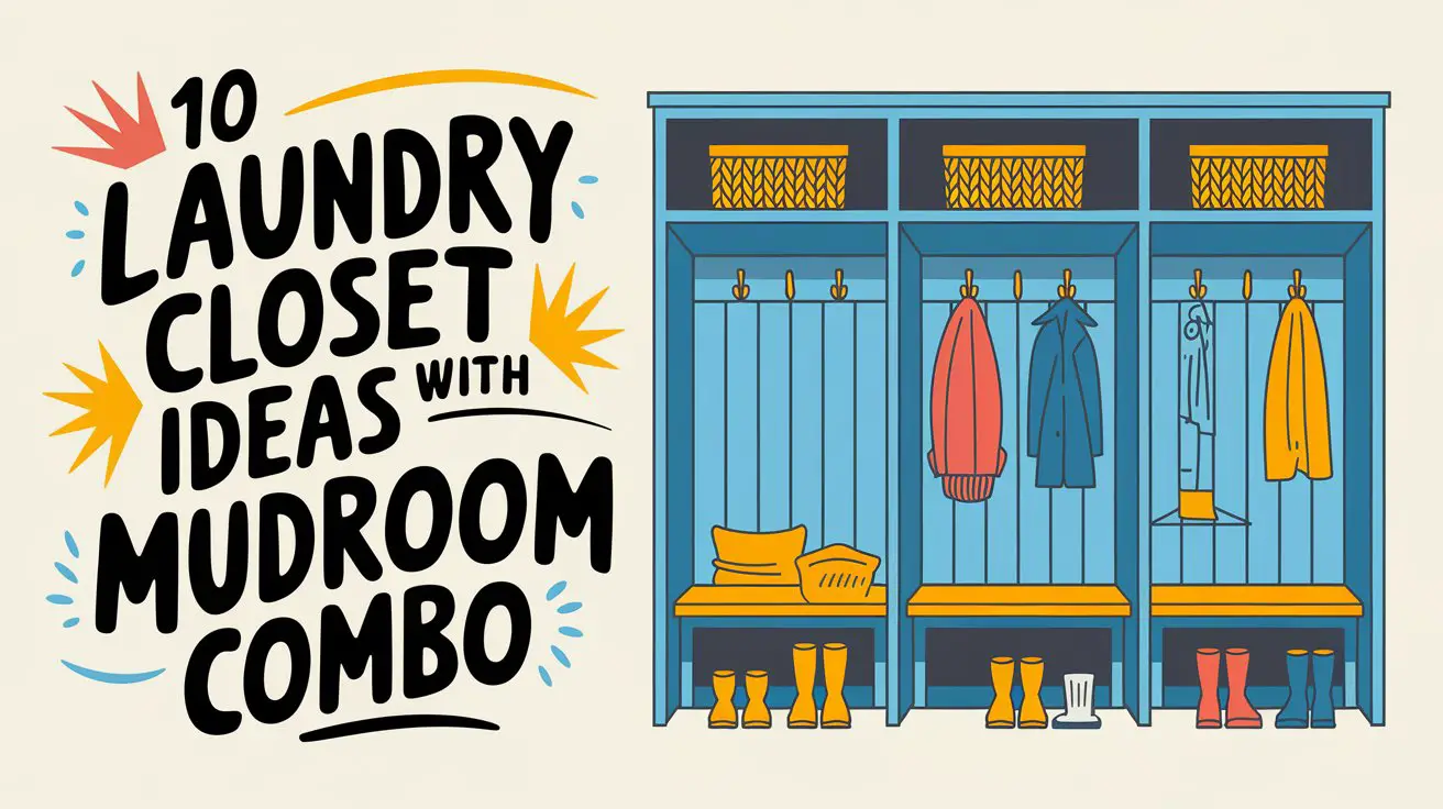 Laundry Closet Ideas with Mudroom Combo