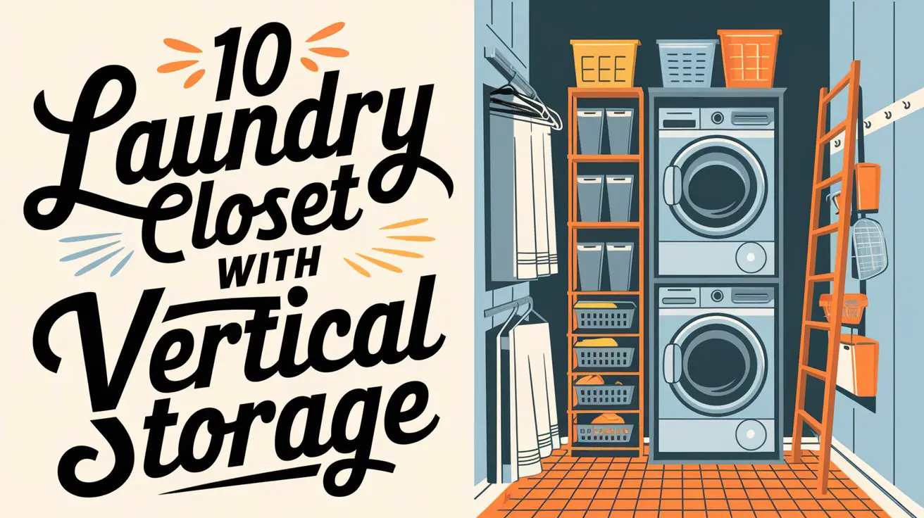 Laundry Closet Ideas with Vertical Storage