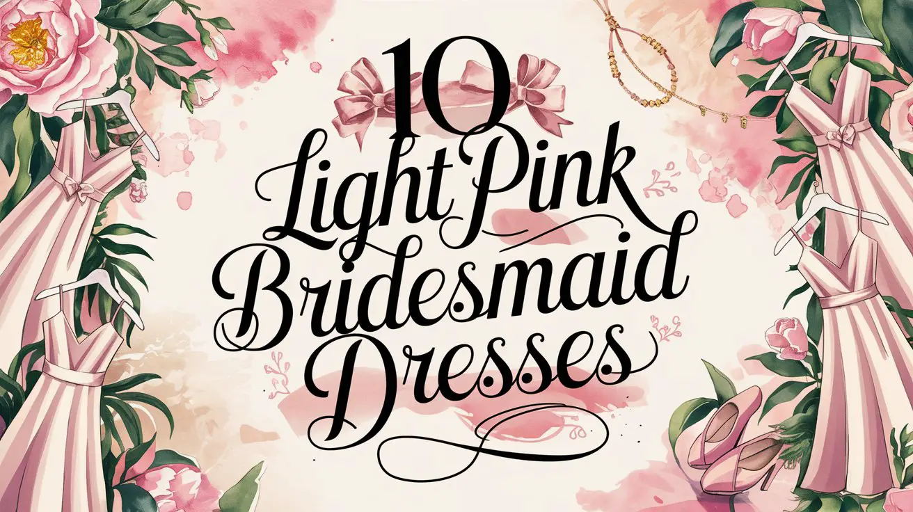Light Pink Bridesmaid Dresses