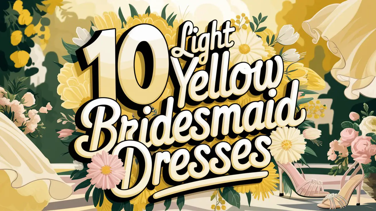 Light Yellow Bridesmaid Dresses