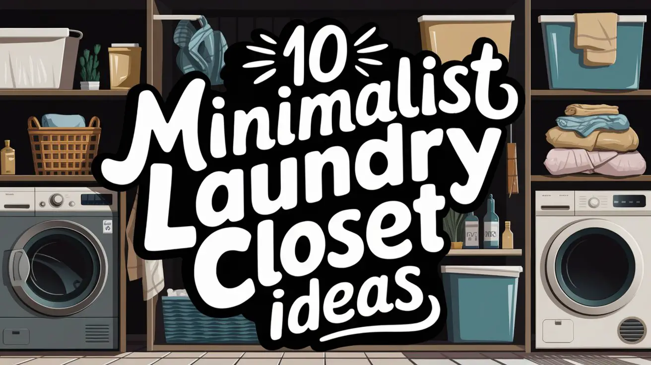 Minimalist Laundry Closet Ideas