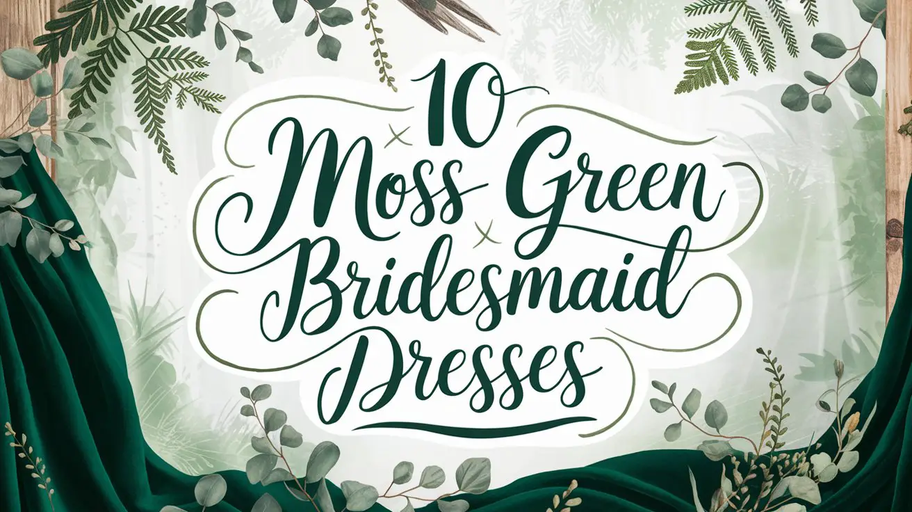 Moss Green Bridesmaid Dresses