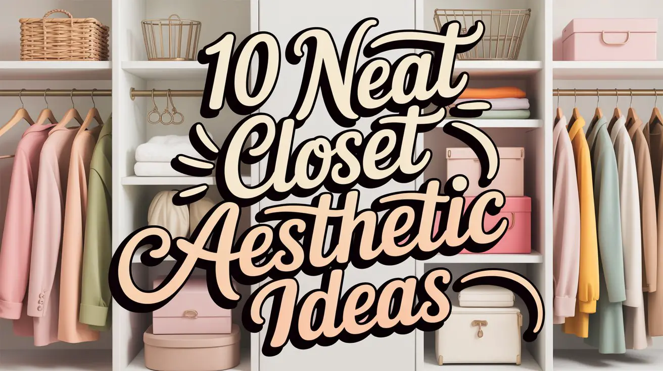 Neat Closet Aesthetic Ideas