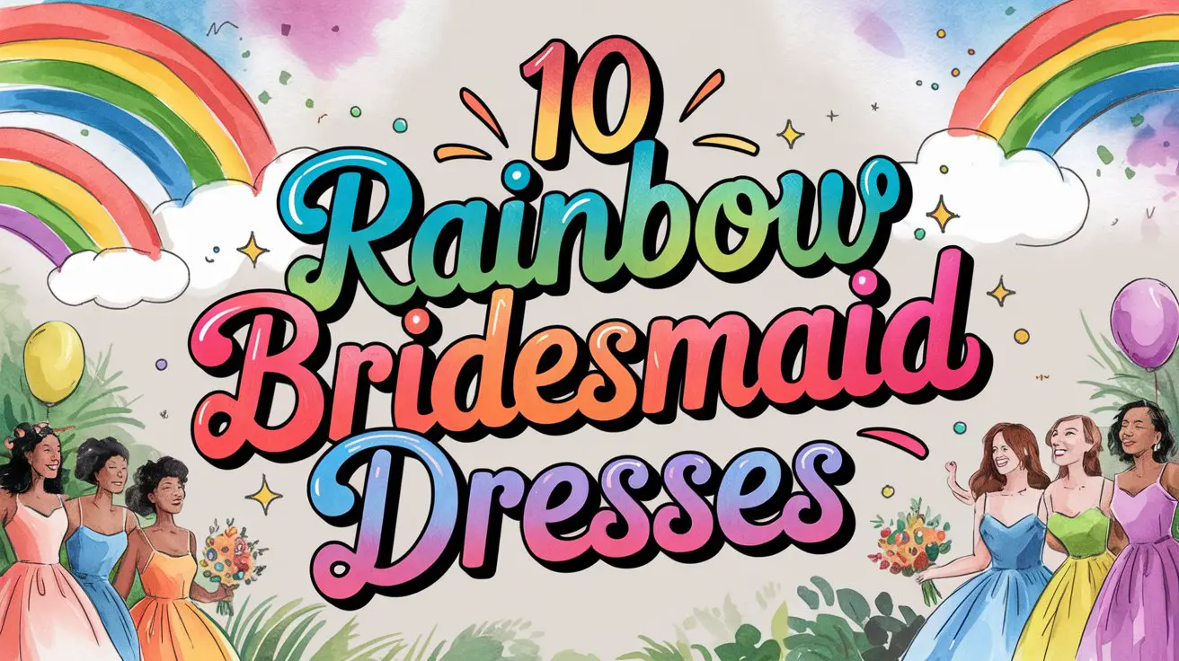 Rainbow Bridesmaid Dresses