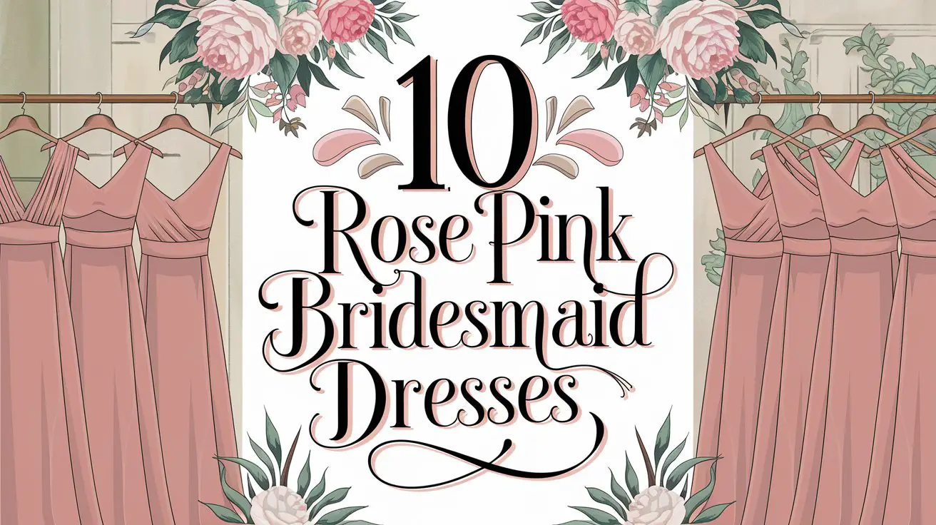 Rose Pink Bridesmaid Dresses