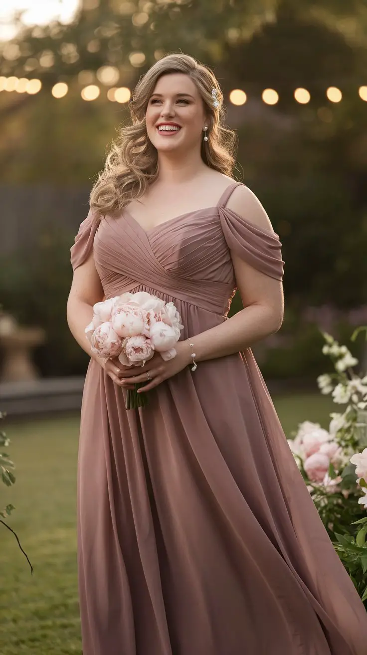 The Classic A-Line Chiffon Gown