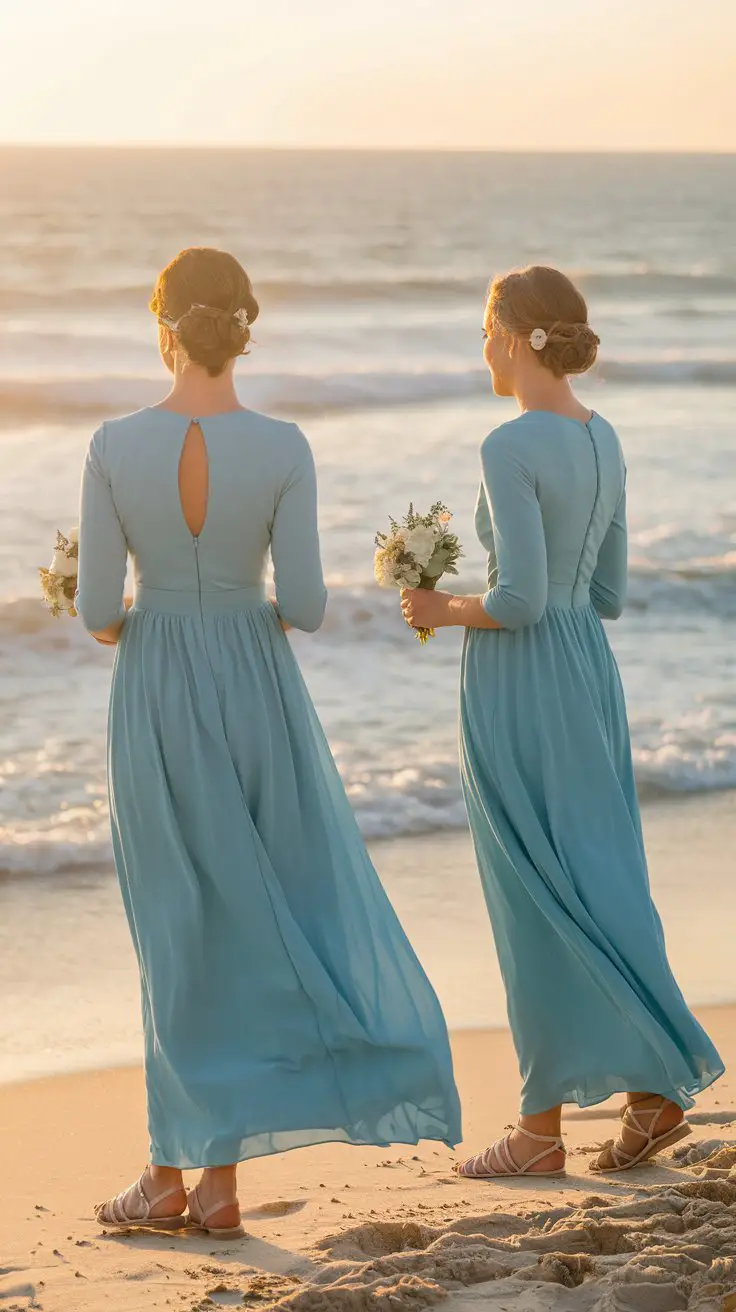 The Classic Modest Maxi with Covered Back