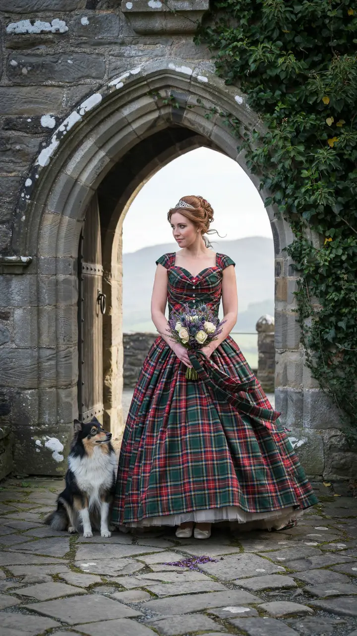 The Classic Tartan Ball Gown