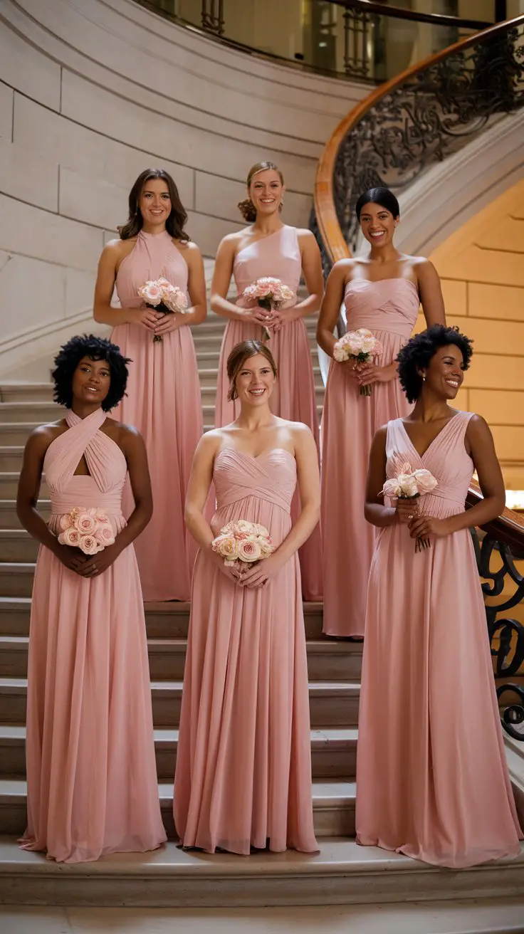 The Convertible Rose Pink Gown