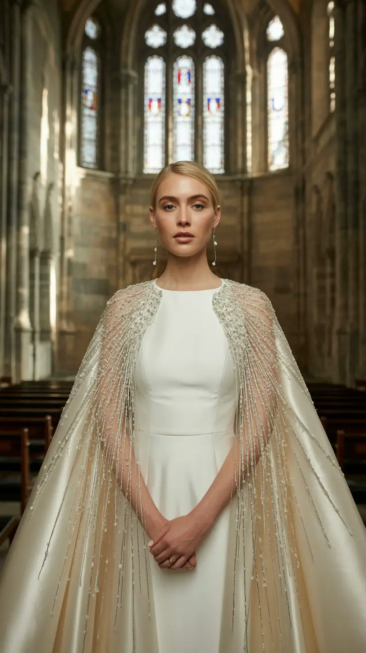 The Dramatic Cape Gown
