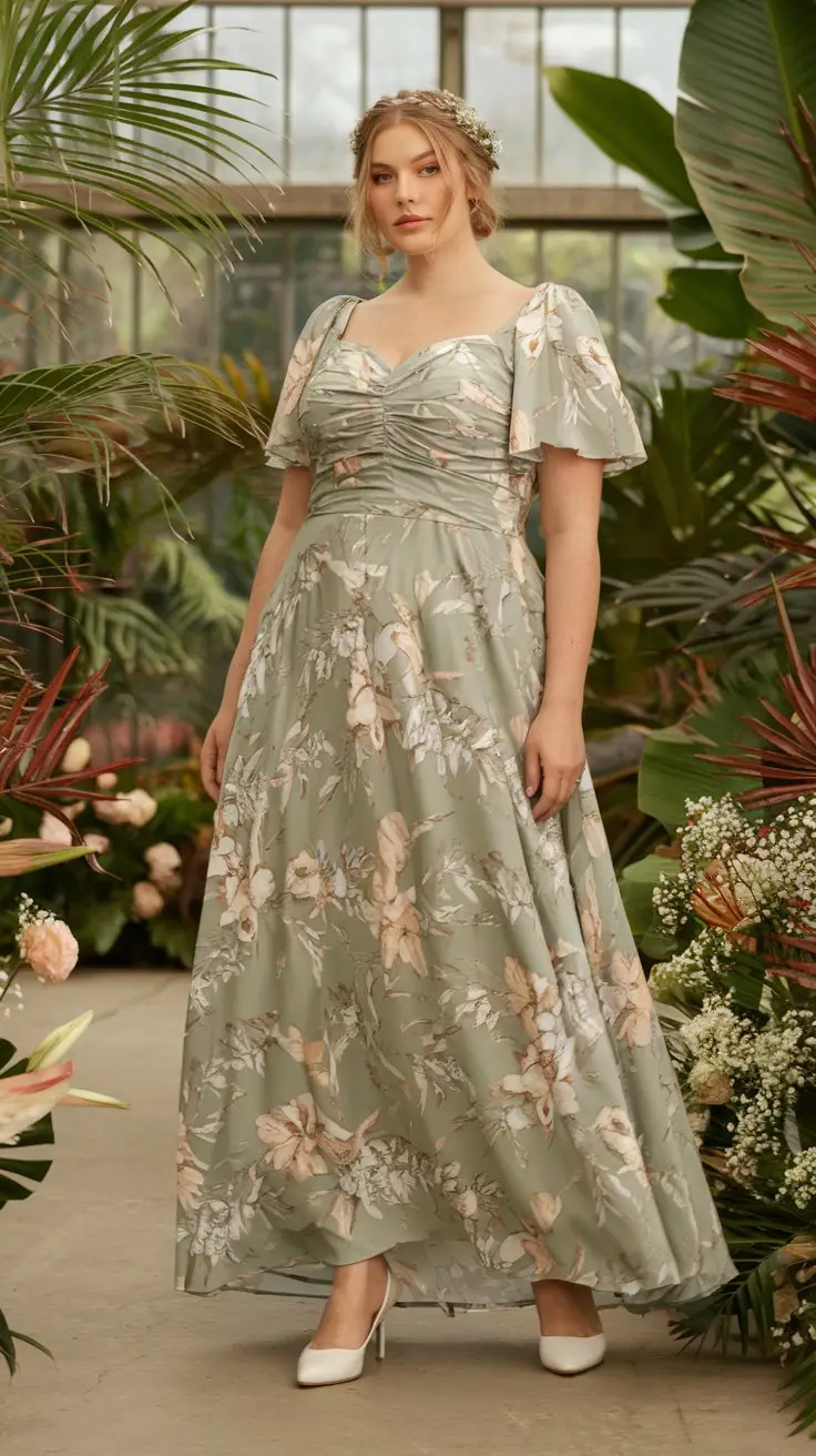 The Floral Bridesmaid Gown Trend