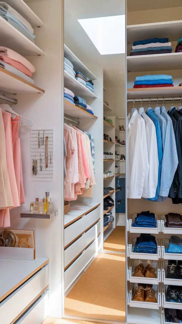 The His-and-Hers Divided Closet