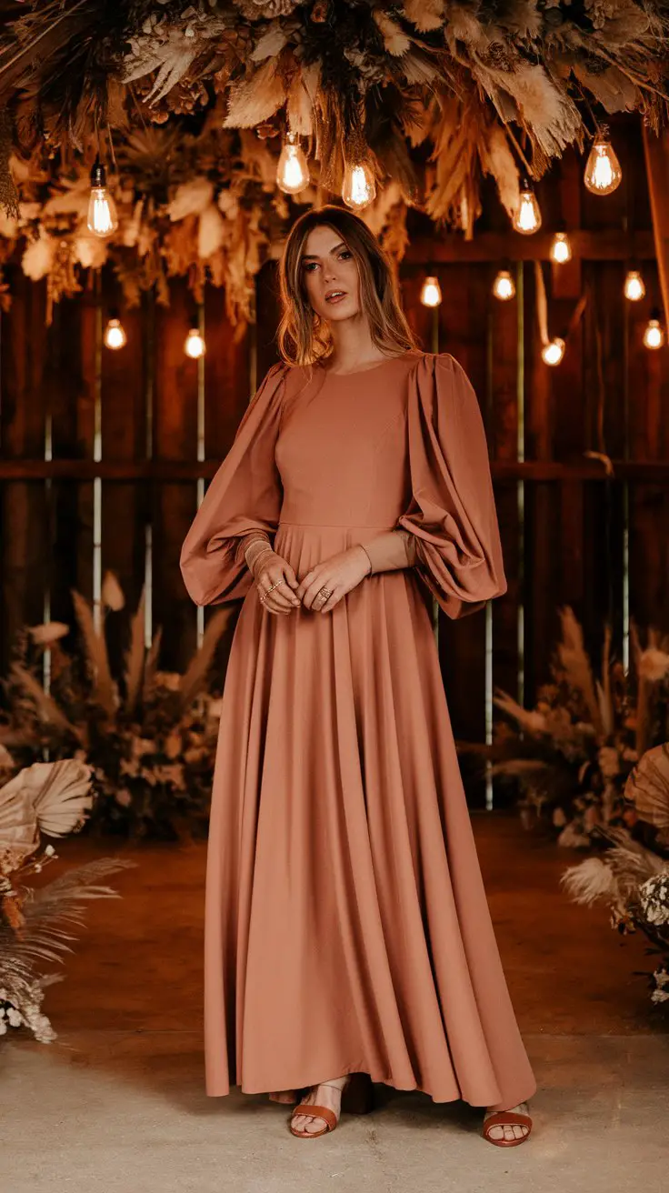The Long Bishop-Sleeve Dress