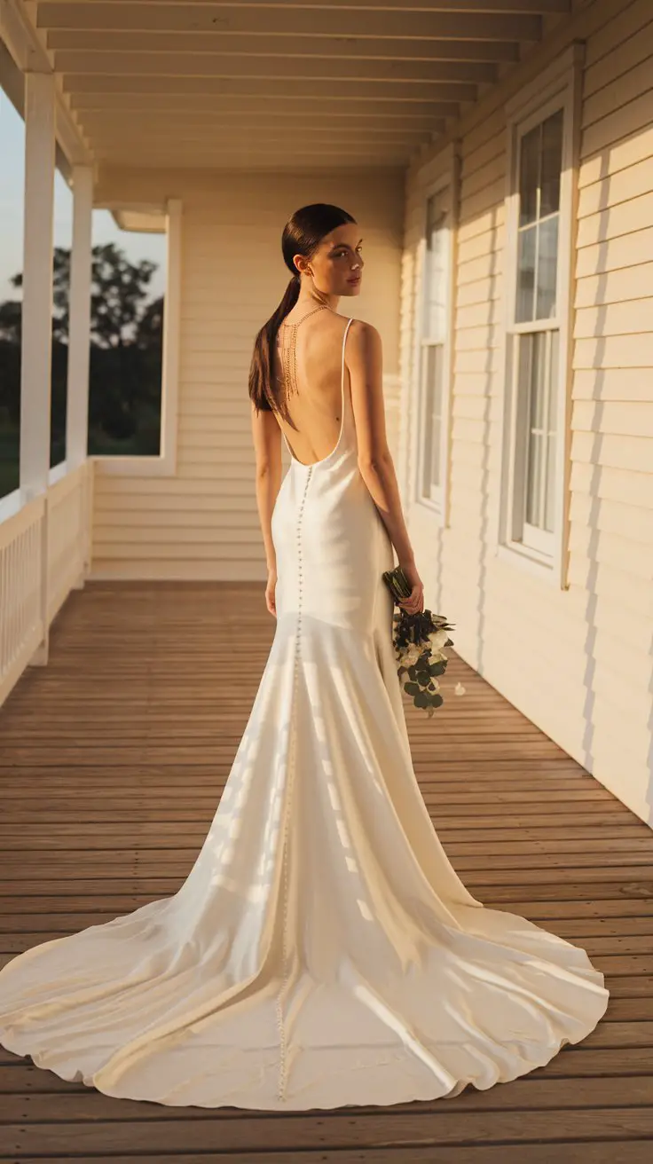 The Minimalist Silk Slip with a Low Back