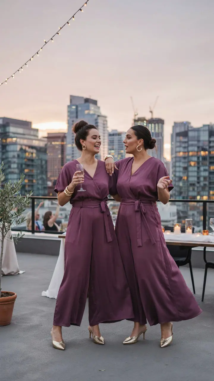 The Modern Jumpsuit in Plum