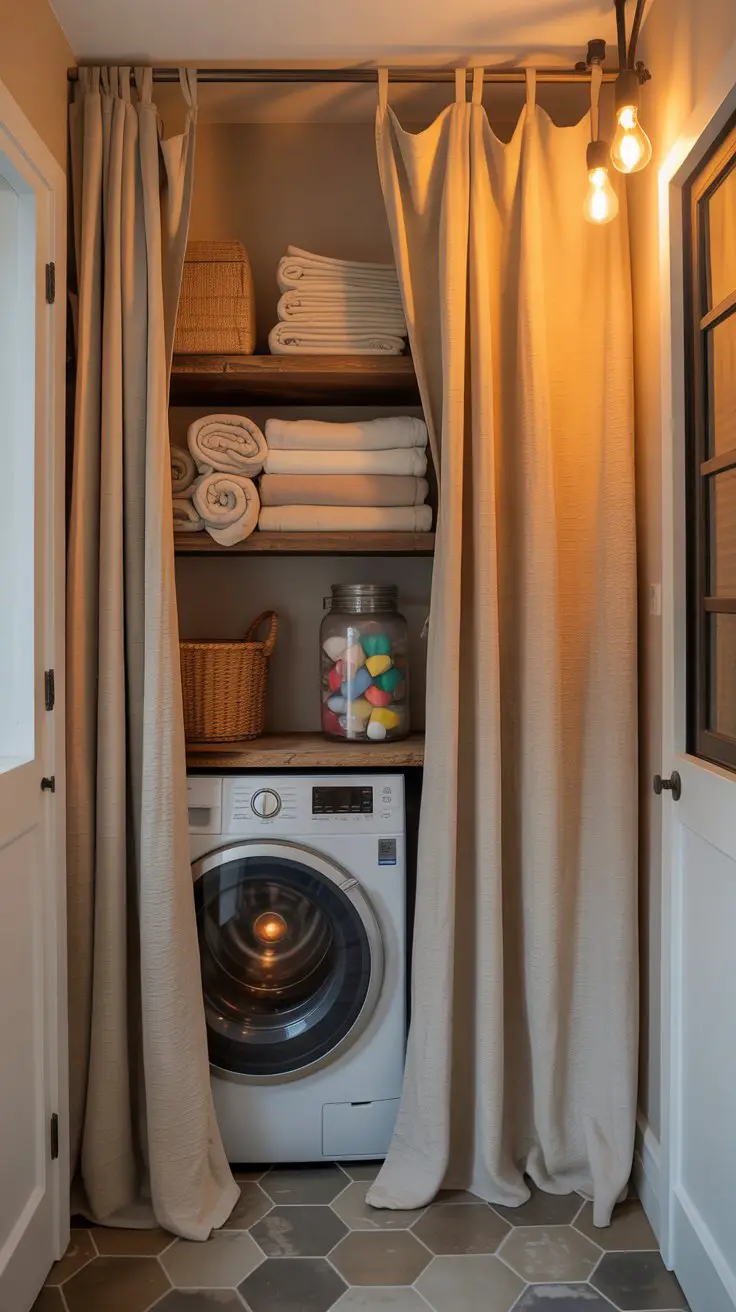 The Open Shelving + Curtain Combo