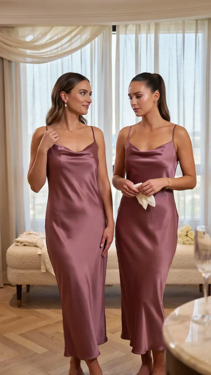 The Sleek Satin Slip Dress