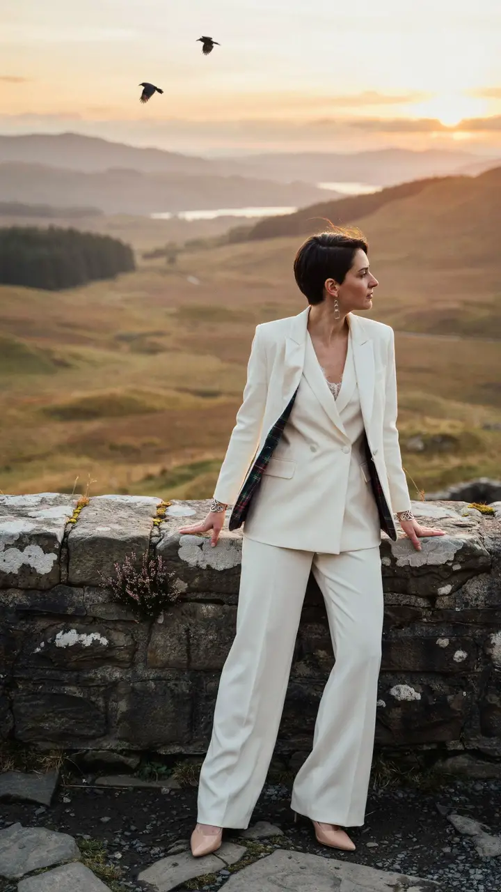 The Structured Bridal Suit With Scottish Twist