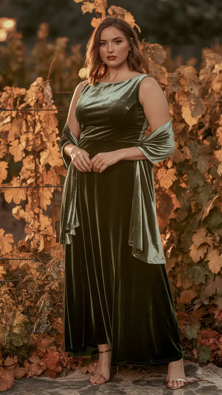The Velvet Bridesmaid Gown for Fall and Winter Weddings