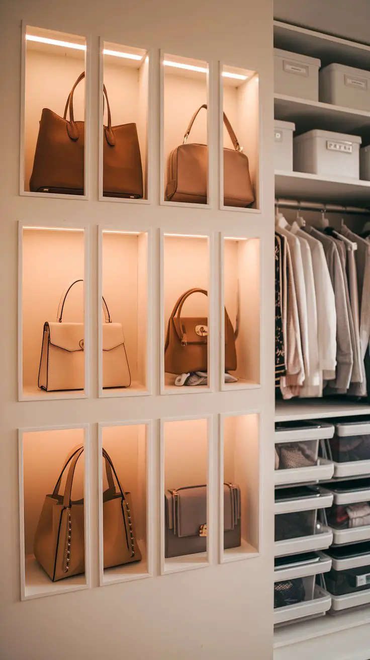Use Vertical Dividers for Bags and Clutches