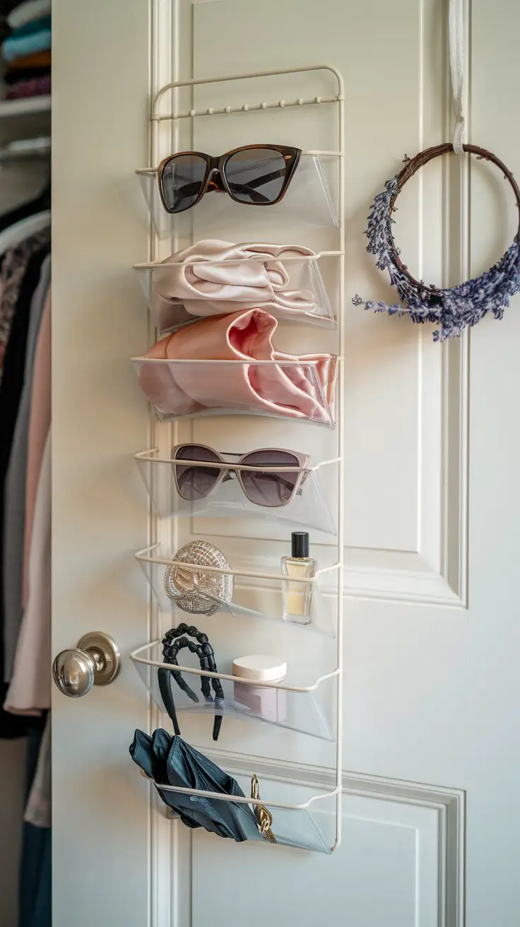 Use an Over-the-Door Organizer for Hidden Storage