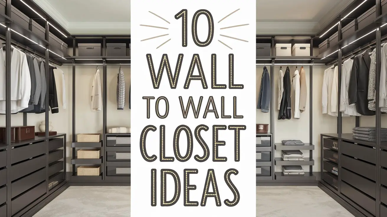 Wall to Wall Closet Ideas