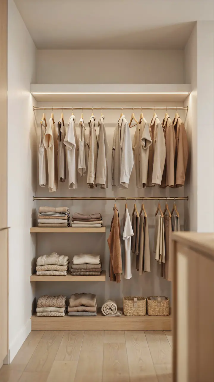 Add a Second Rod to Double Your Hanging Space