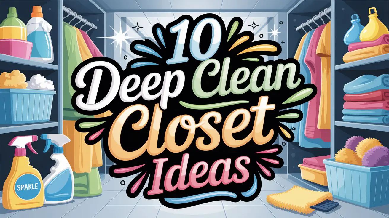 Deep Clean Closet Ideas