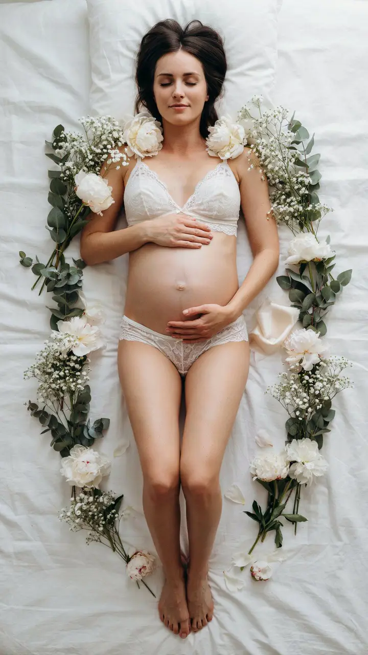 Floral Flat Lay with Bump Detail