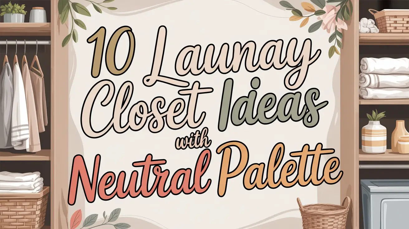Laundry Closet Ideas With Neutral Palette
