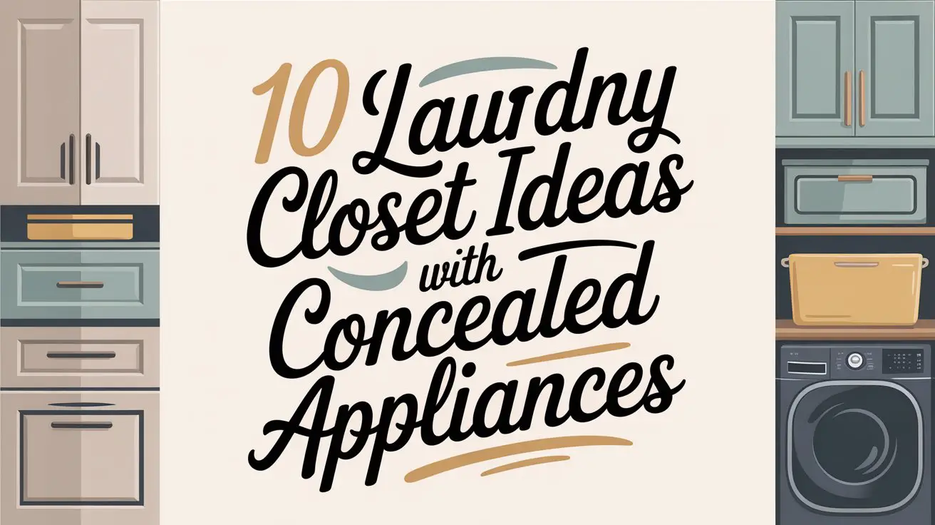 Laundry Closet Ideas with Concealed Appliances