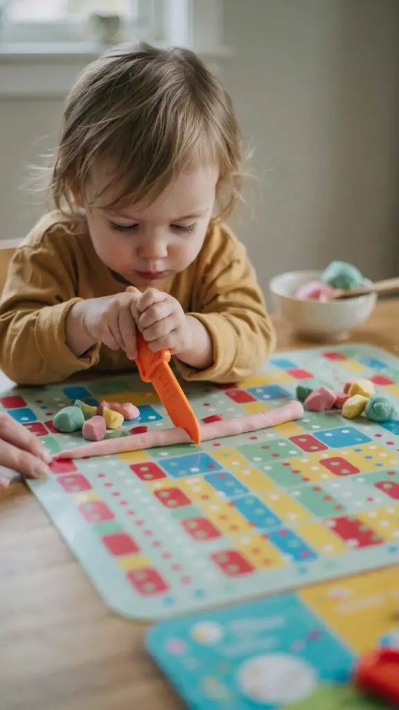 Playdough Cutting Practice Scissor Skills Without the Scissors