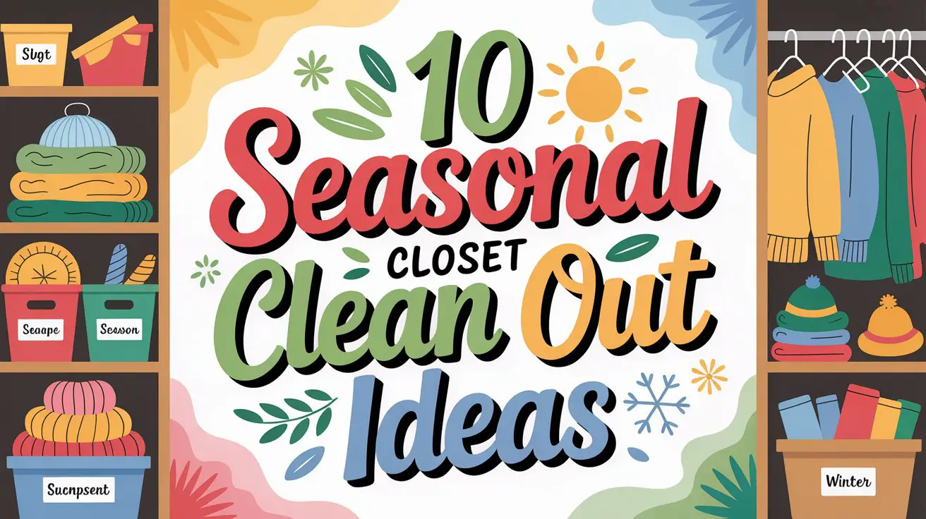 Seasonal Closet Clean Out Ideas