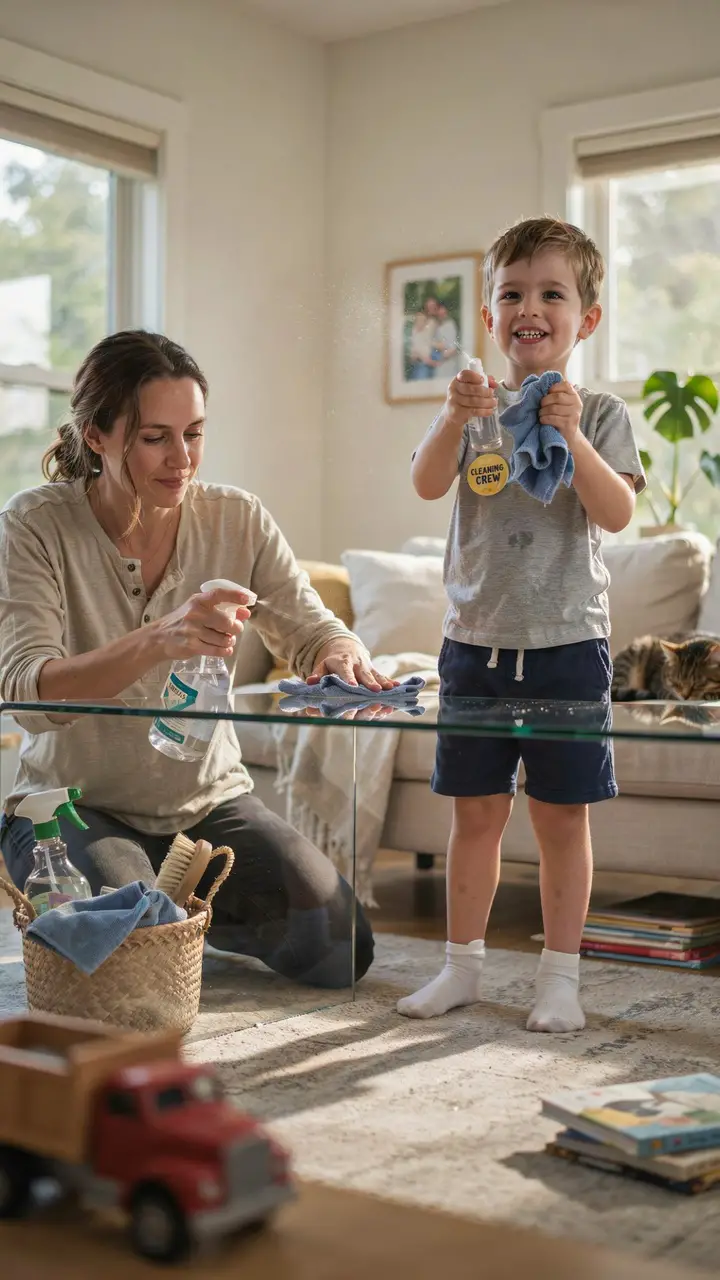 Spray Bottle Wipers — The Cleaning Crew Kids Actually Want to Join