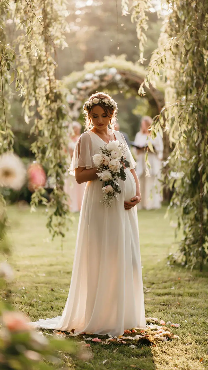 The Ethereal Empress Flowing Chiffon Bridal Gown