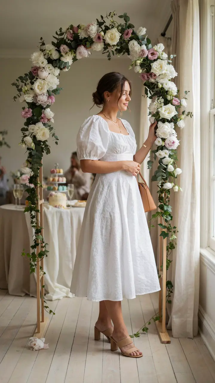 A Lace or Broderie Anglaise Dress
