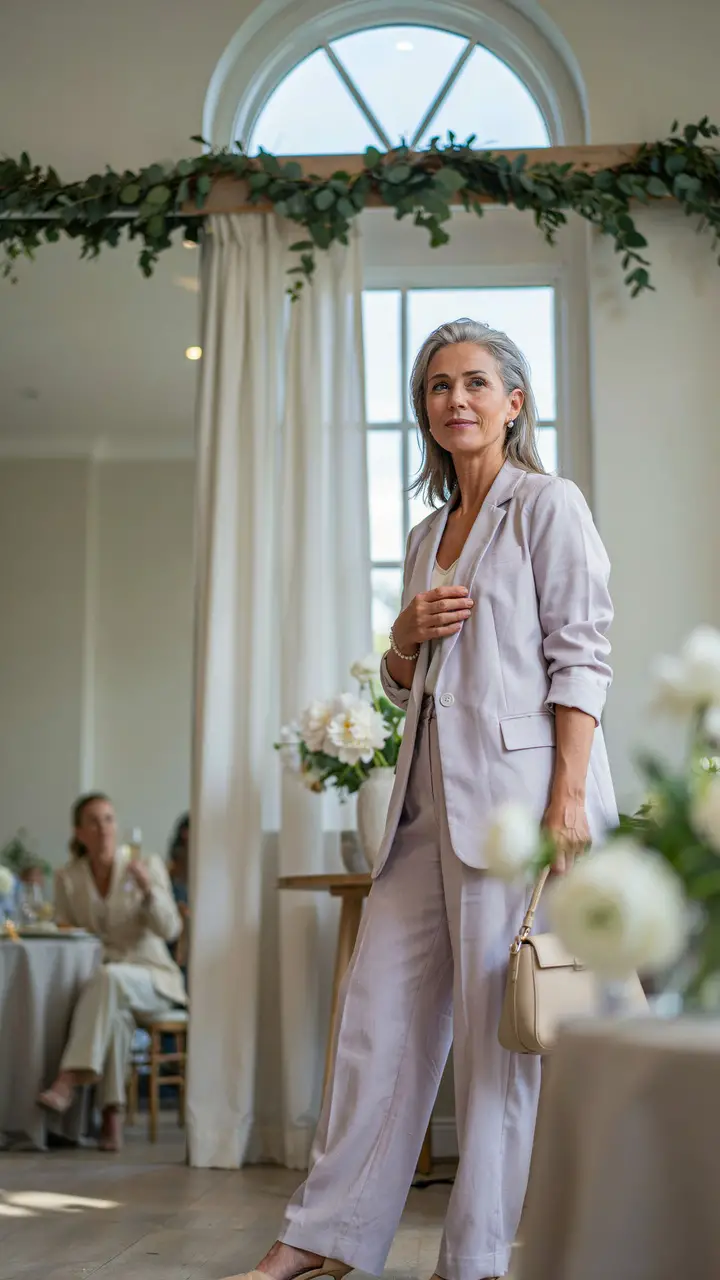 A Linen Blazer, Relaxed Trousers, and a Pretty Cami