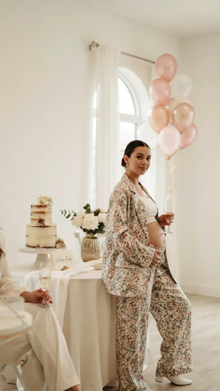 A Printed Co-ord Set (Matching Blazer and Trousers)