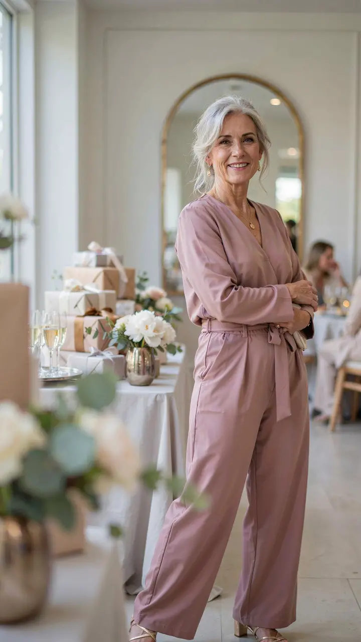 A Statement Jumpsuit in a Solid Elegant Color