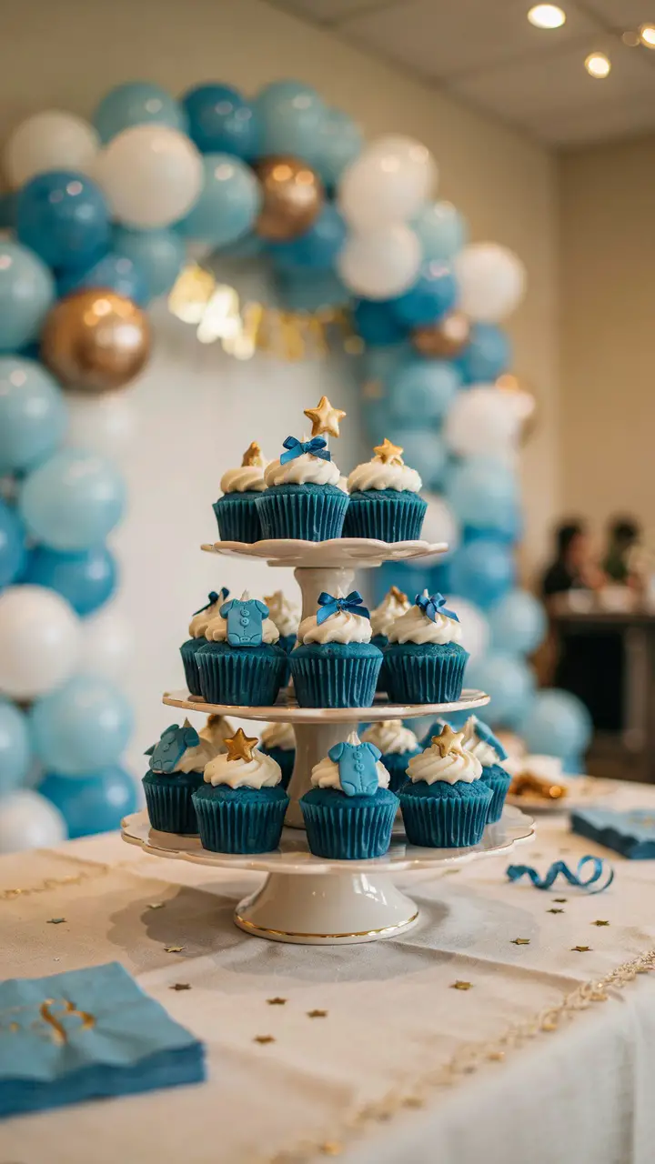 Blue Velvet Cupcakes with Cream Cheese Frosting